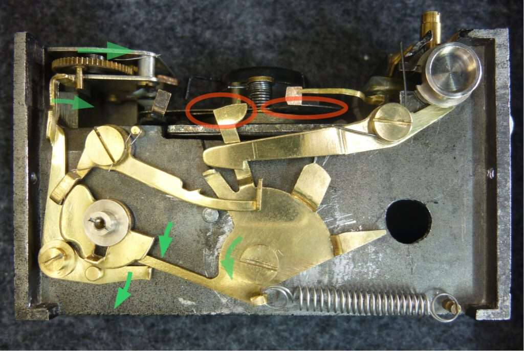 Shutter release escapement start