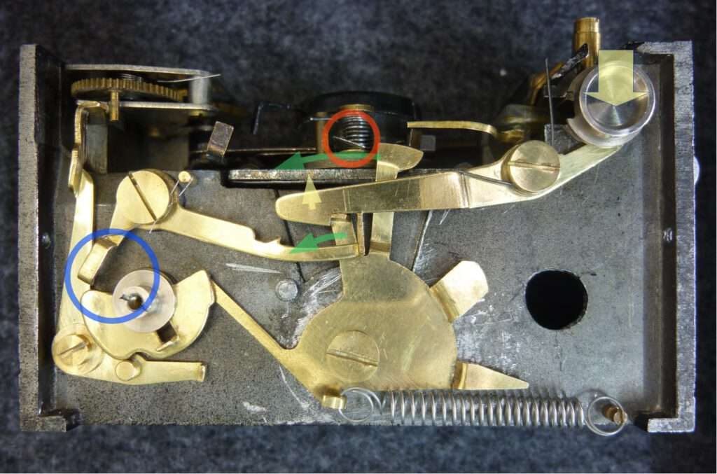 Shutter speed "B" start position