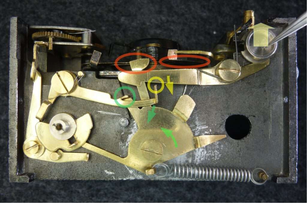 Shutter speed "B" lens open