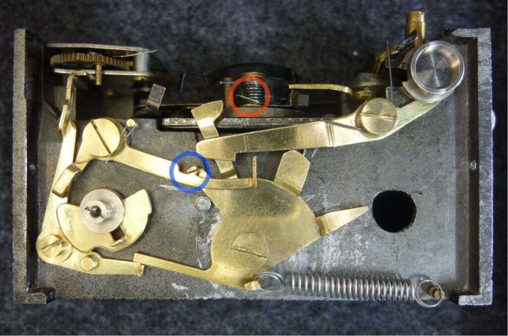 Shutter "B" end position