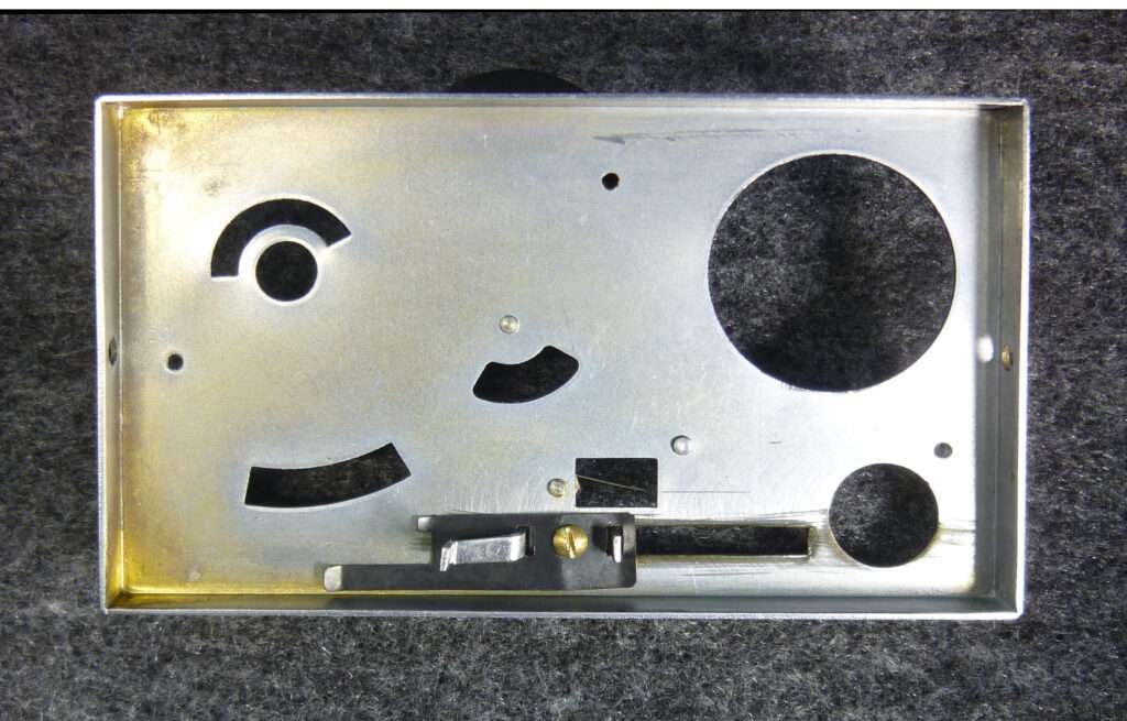 Inner side of control panel of Mamiya super 16 