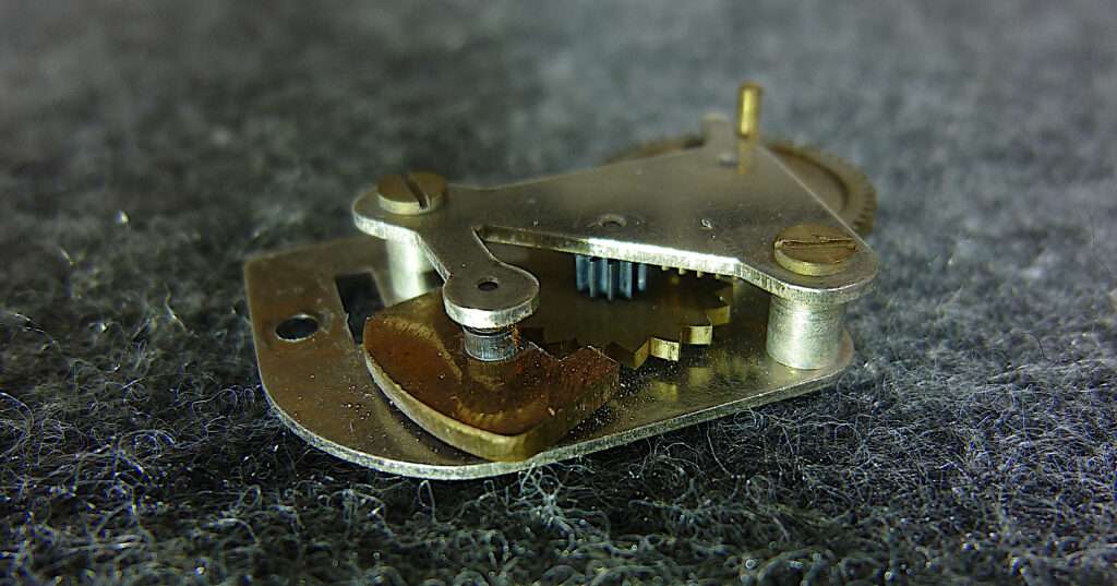 Disassembled escapement